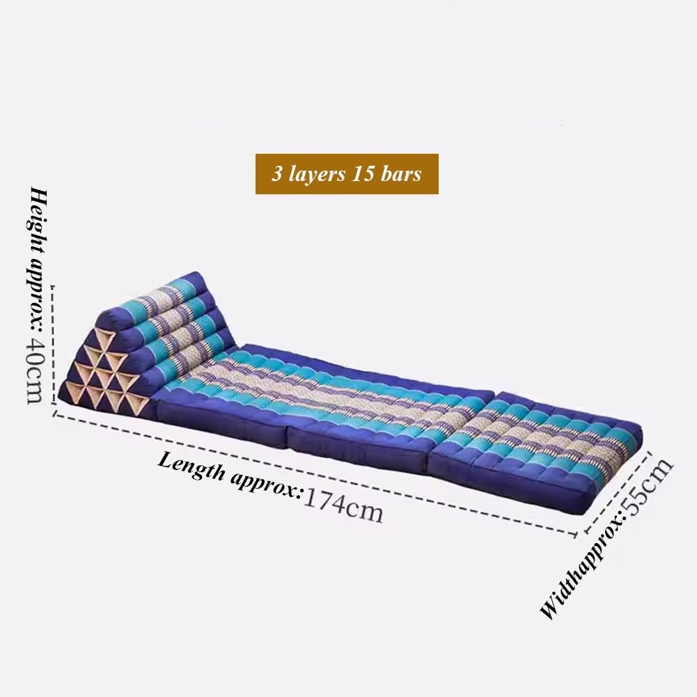 Amazon｜タイの三角マット、 三つ折りタイクッション 背もたれ付き